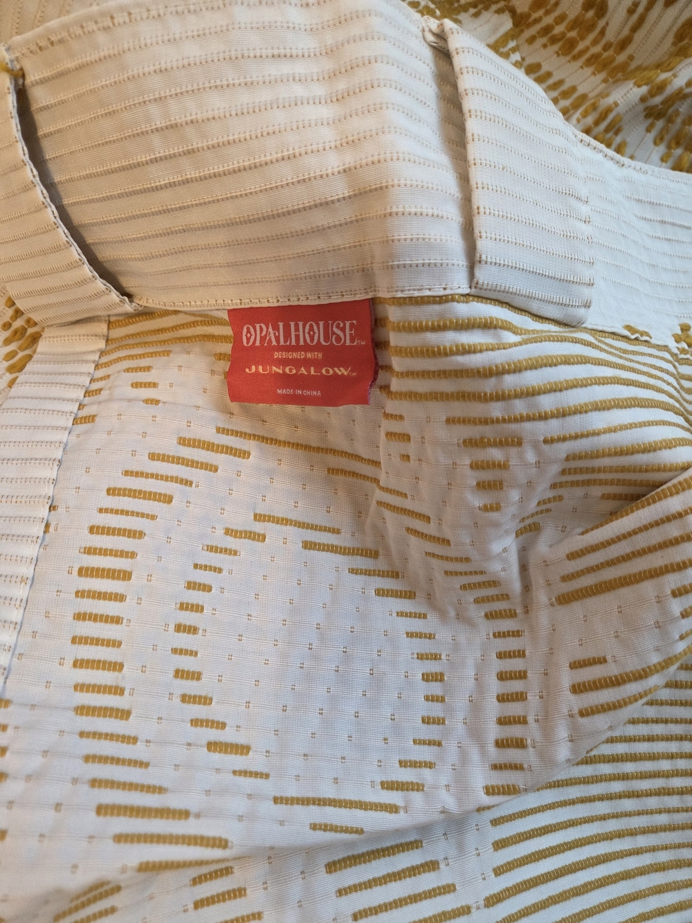 Opalhouse White Curtains with Gold Sunburst Print - Picture 5 of 5